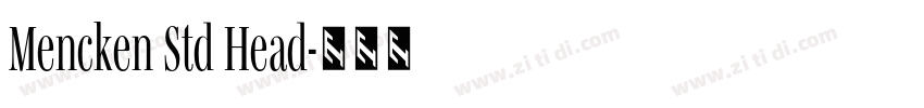 Mencken Std Head字体转换